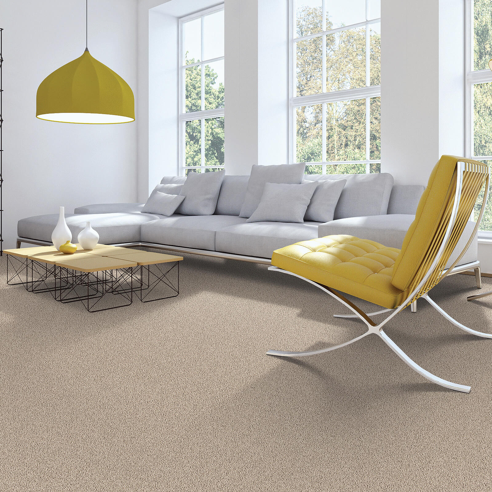 Modern living room carpet | Wellston Decorating Center, Inc.