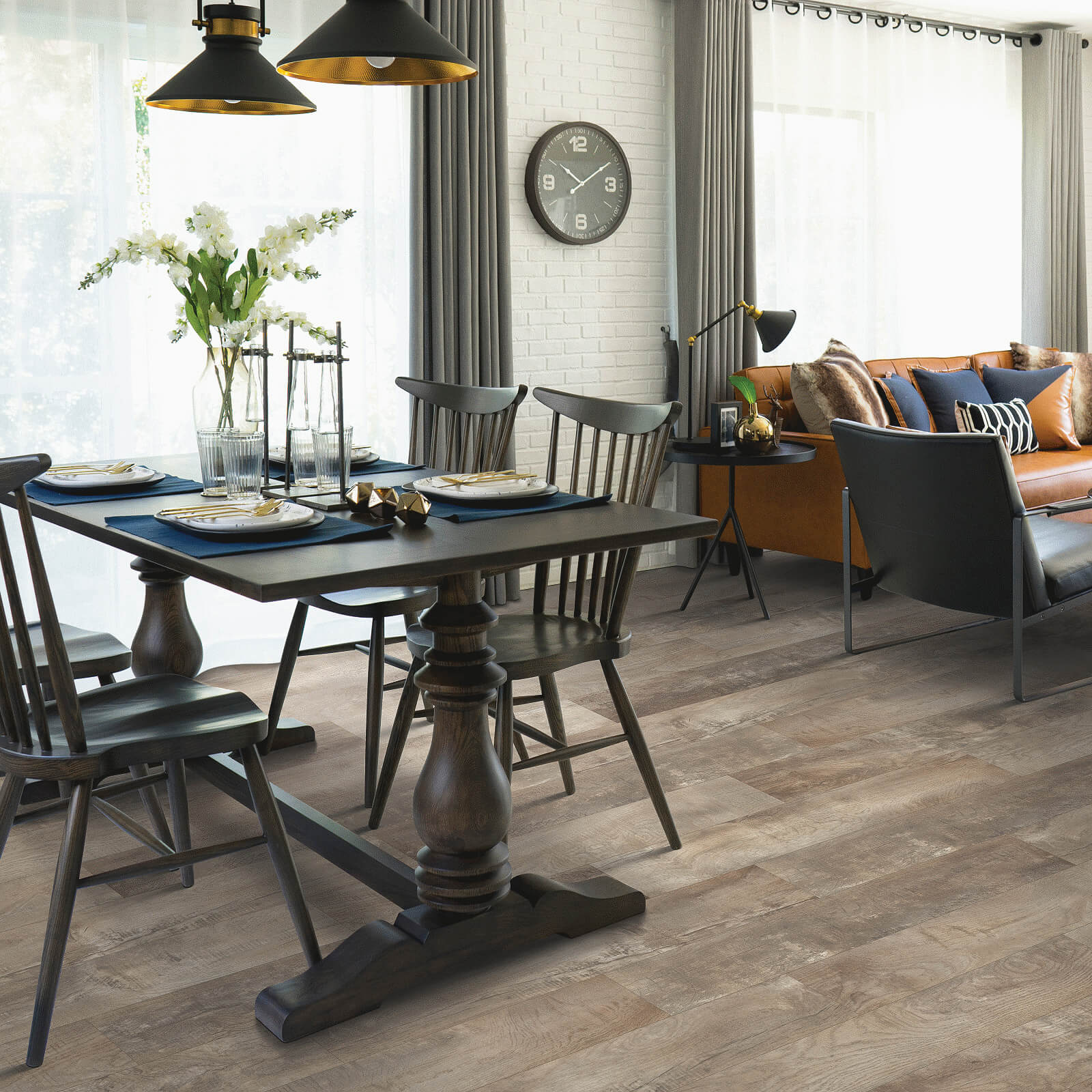 Vinyl flooring for dining area | Wellston Decorating Center, Inc.